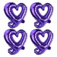 thumbnail image 1 of MXTPOV 4pcs Heart Balloons, Purple Balloons, Foil Balloons for Birthday Wedding Party, Valentines Day Decorations, Christmas Balloons, Happy Birthday Balloon, Home Decor, 1 of 5