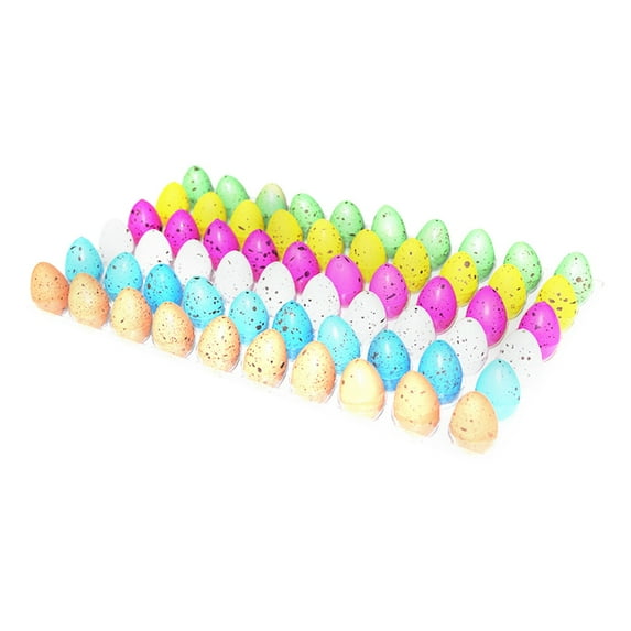 MXTPOV 60pcs Small Hatching Dinosaur Eggs for Party Favors, Easter Basket Stuffers Classroom Carnival Prizes Bulk Pinata Fillers Novelty Grow in Water Dino Eggs with Toys