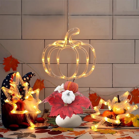 MXTPOV 9.84 in Artificial Maple Leaf Pumpkin Bouquet Halloween Decorations Maple Leaf Fall Bouquet Thanksgiving Decorations for Table Fall Decorations for Home