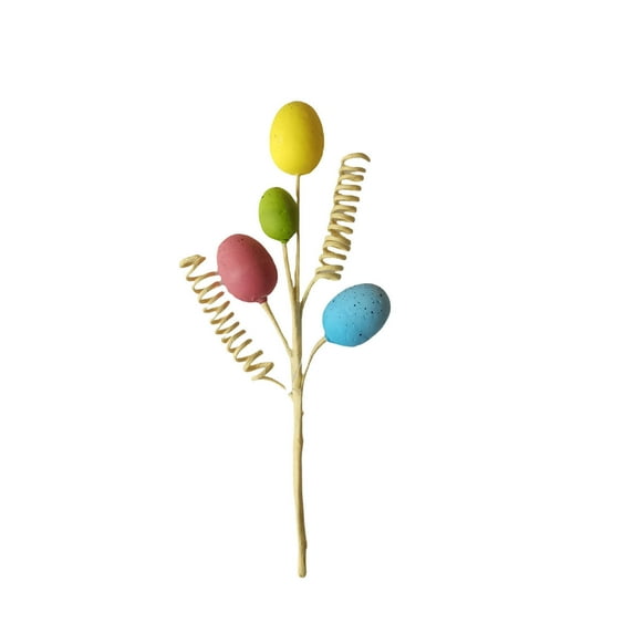 MXTPOV Artificial Easter Stems for Vase Decor, Spring Easter Eggs Branch Decor, Easter Sprays for Easter Arrangement Centerpiece Easter Party, Home Decor