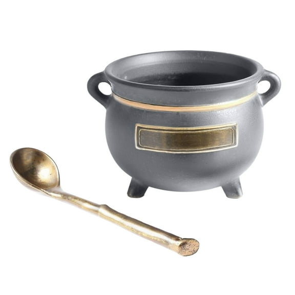 MXTPOV Bowl Witches Broth Cauldron with Spoon Resin Hocus Pocus Quote Halloween Bowl Halloween Decorations for Party Home Decor Gifts