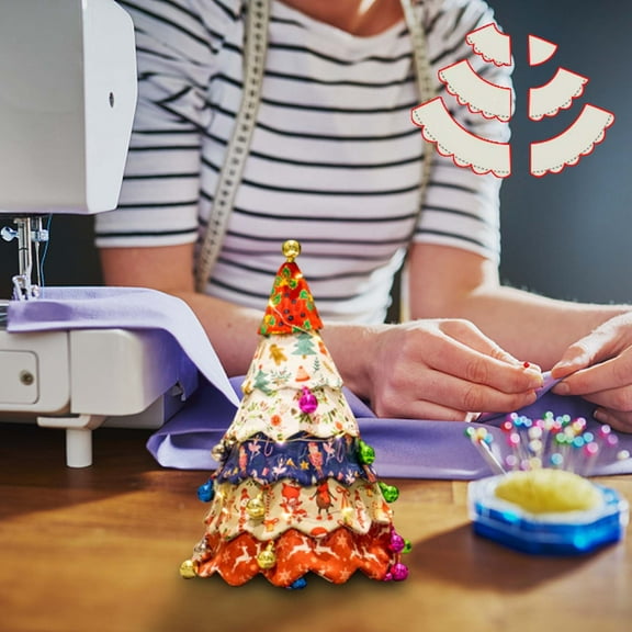 MXTPOV Christmas Tree Sewing Template,Christmas Tree Sewing Patterns and Templates, Handmade Christmas Tree Quilting Set, Fabric DIY Christmas Gifts