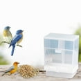 thumbnail image 1 of MXTPOV Clear Bird Feeder, Hanging Bird Feeder for Window Terrace, Bird Feeders for Outdoors, Hummingbird Feeder for Garden Patio Yard, Washable and Waterproof, 1 of 5
