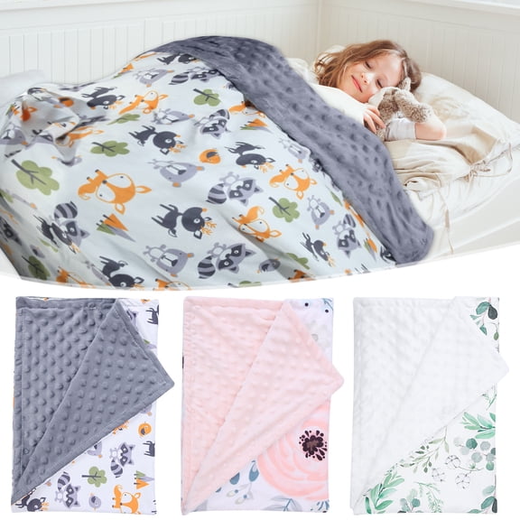 MXTPOV Cute Printed Blanket for Children Kids Ultra Soft Flannel Blanket Kindergarten Nap Blanket Thickened Warm Throw Blanket Coral Velvet Blanket for Couch Sofa Bedroom 39.4x29.5 in