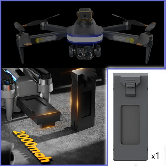 MXTPOV Drone Battery, 2000mA 3.7V, Universal Drone Batteries, Battery Long Life Rechargeable Suitable for Most UAVs