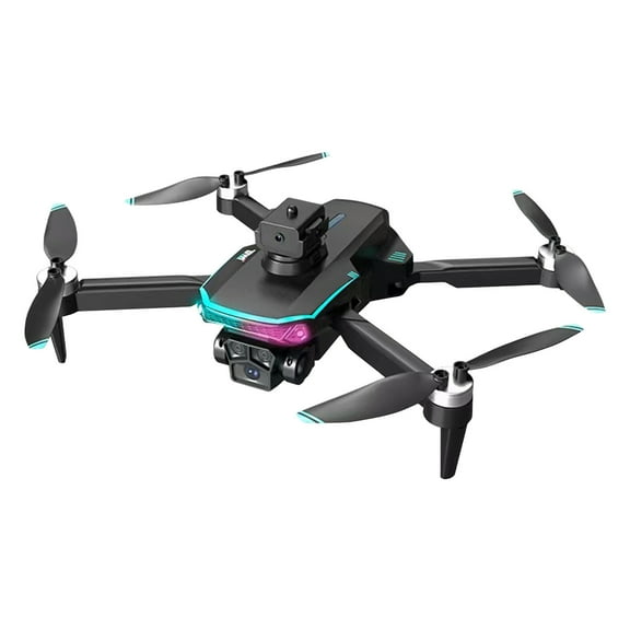 MXTPOV Drone with ESC Camera, Brushless Motor Drones with Cool Lights, Foldable RC Quadcopter Drone with Obstacle Avoidance, Altitude Hold, 50x Zooming