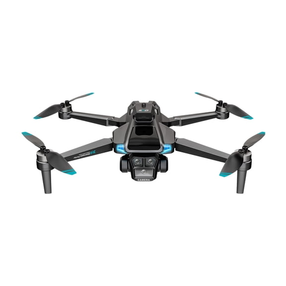 MXTPOV Drone with ESC Dual Camera, Brushless Motor Drones with LCD Screen Display, Foldable RC Quadcopter Drone with Cool LED Lights, Obstacle Avoidance