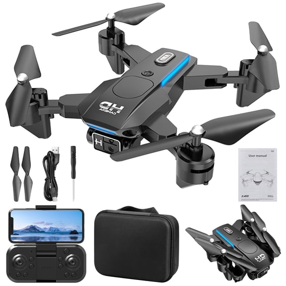 MXTPOV Drone with 1080P Dual Camera, 2.4G WiFi FPV Drone with Altitude Hold, Foldable RC Quadcopter Drone with Headless Mode, Altitude Hold