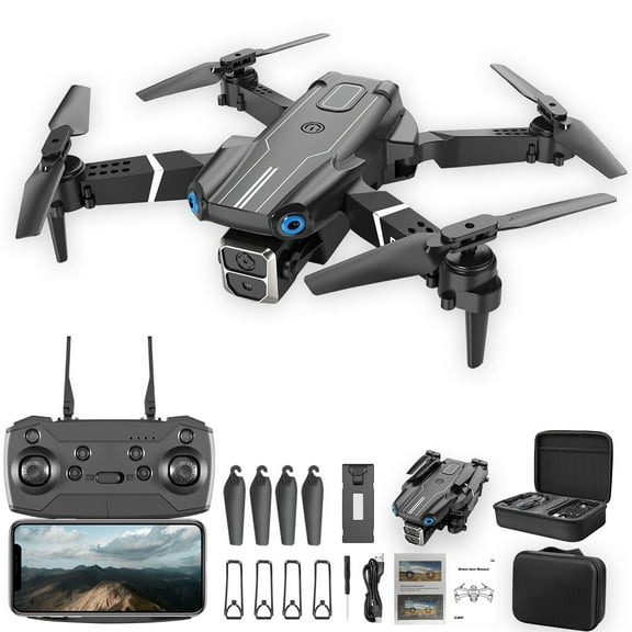MXTPOV Drone with 1080P HD Camera, 2.4G WiFi Drones with Altitude Hold Headless Mode, Foldable RC Quadcopter Drone with Start Speed Adjustment