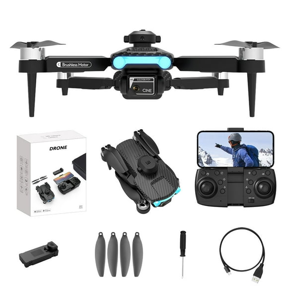 MXTPOV Drones with Camera for Adults 4k, FPV Drone with Dual ESC Camera, Foldable RC Quadcopter Drone with Optical Flow Positioning, Brushless Motor Drone