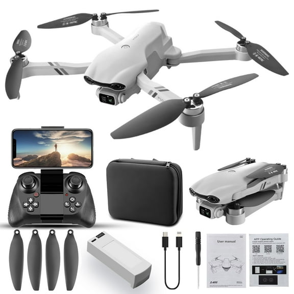 MXTPOV FPV Drone with ESC Dual Camera, Brushless Motor Drone with Cool LED Lights, Optical Flow Positioning, Foldable Quadcopter Drone with Obstacle Avoidance