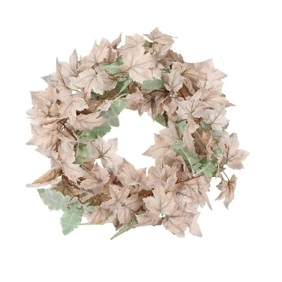 MXTPOV Flower Wreath Maple Leaf 67. In Hanging Wreath Artificial Leaf Flower Wreath Thanksgiving Decoration Suitable For Family Wedding Halloween Fireplace Party Home Decor