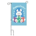 thumbnail image 1 of MXTPOV Happy Easter Garden Flags, Cute Bunny Easter Eggs Pattern Garden Flags for Outside, Easter Decorations, Easter Garden Flag, Home Decor, 14x18 Inch, 1 of 5