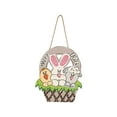 thumbnail image 1 of MXTPOV Happy Easter Wooden Signs, Cute Bunny Easter Baskets Pattern Signs Hanging for Wall Decor, Welcome Sign for Front Door, Easter Decorations, Home Decor, 1 of 5