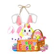 thumbnail image 1 of MXTPOV Happy Easter Wooden Signs, Cute Rabbits Chicks Easter Eggs Printed Signs Hanging for Wall Decor, Welcome Sign for Front Door, Easter Decorations, Home Decor, 1 of 5