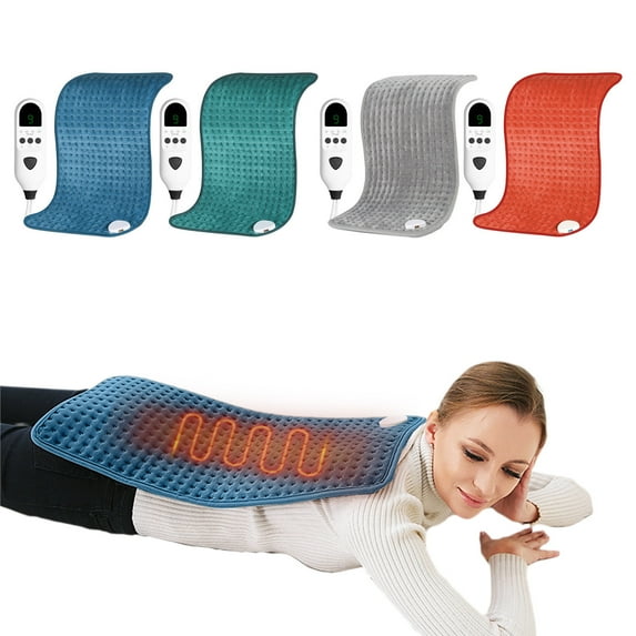 MXTPOV Intelligent Heated Blanket 9 Speed Heating Settings Multifunctional Electric Blanket 4 Gear Timing Switch for Shoulder and Neck Protection 23.62x11.81 inch