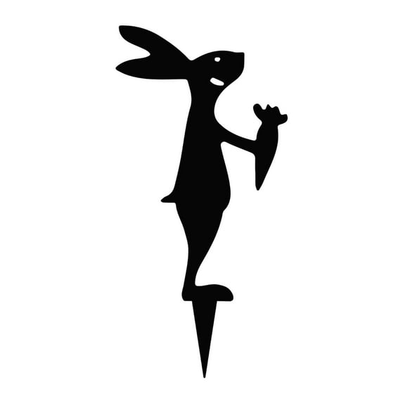 MXTPOV Iron Easter Garden Stakes for Outdoor, Cute Easter Bunny Yard Signs, Easter Decorations, Spring Garden Stakes for Patio Decor, Home Decor