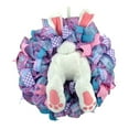 thumbnail image 1 of MXTPOV Plush Rabbit Wreath with Bow Ribbons, Cute Bunny Spring Wreath for Wall Decor, Exquisite Easter Wreaths for Front Door, Easter Decorations, 1 of 5