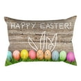 thumbnail image 1 of MXTPOV Rectangle Pillow Covers for Sofa Couch, Easter Eggs Rabbit Pillow Covers 12x20 inch, Easter Decorations, Decorative Throw Pillow Covers Spring Decor for Home, 1 of 3