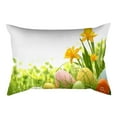 thumbnail image 1 of MXTPOV Rectangle Pillow Covers for Sofa Couch, Easter Eggs Rabbit Pillow Covers 12x20 inch, Easter Decorations, Decorative Throw Pillow Covers Spring Decor for Home, 1 of 3