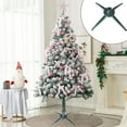 thumbnail image 1 of MXTPOV Replacement Tree Stand, Christmas Tree Stand for Artificial Trees Up to 8Ft, Reusable and Foldable Christmas Tree Base, 21.65 inch, Green, Iron, 1 of 6