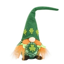 MXTPOV Shamrock Gnomes Faceless Dolls, St Patricks Day Decorations, Green Felt Gnome for Home Decor, Exquisite Gnomes Gifts for Women, St Patricks Day Accessories