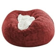 thumbnail image 1 of MXTPOV Soft Fluffy Bean Bag Chair for Adults, Round Bean Bag Chairs with Washable Comfy Plush Cover, Lazy Chair for Dorm, Bedroom, Home Decor, Large Sofa Sack, 1 of 5