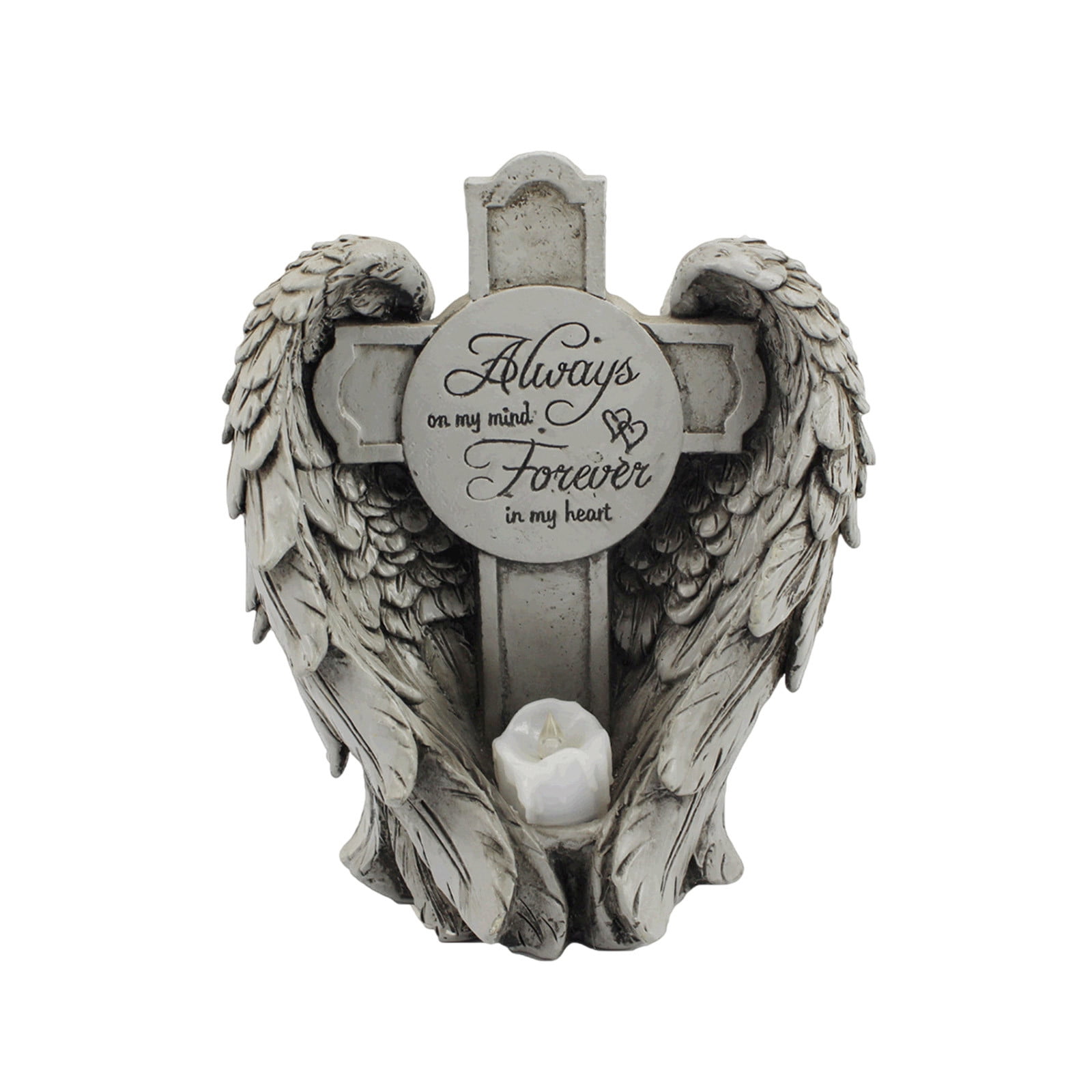 MXTPOV Solar Cemetery Grave Vase with LED Lights, Headstones Vases ...