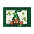 thumbnail image 1 of MXTPOV St. Patrick's Day Placemats, Gnomes Shamrock Printed Placemats Set of 4, Seasonal Spring Kitchen Dining Table Decor for Party Home Decor, St Patricks Day Decorations, 1 of 5