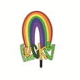 thumbnail image 1 of MXTPOV St Patricks Day Decorations Outdoor, Gnomes Lucky Rainbow Garden Stakes for Lawn Patio Yard, Yard Signs for Garden Decor, Home Decor, 1 of 5