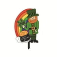 thumbnail image 1 of MXTPOV St Patricks Day Decorations Outdoor, Gnomes Lucky Rainbow Garden Stakes for Lawn Patio Yard, Yard Signs for Garden Decor, Home Decor, 1 of 5