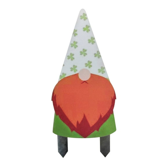 MXTPOV St Patricks Day Garden Stakes, Cute Gnomes Ground Stakes for Garden Outdoor, St Patricks Day Decorations, Decorative Garden Stakes for Home Decor