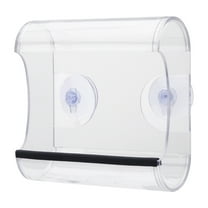 MXTPOV Suction Cup Bird Feeder Hanging for Windows, Hummingbird Feeder for Garden Patio Yard, Clear Acrylic Bird Feeder, Bird Feeders for Outdoors, Garden Decor