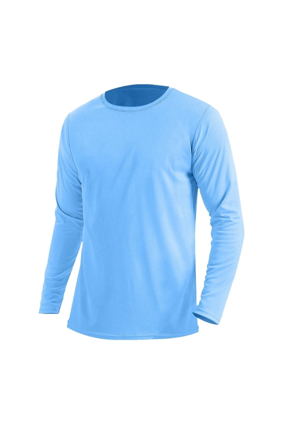 Men's Shirts Long Sleeve Crewneck Neck Fitness Casual Gym Workout Acitvewear Muscle Shirts for Men