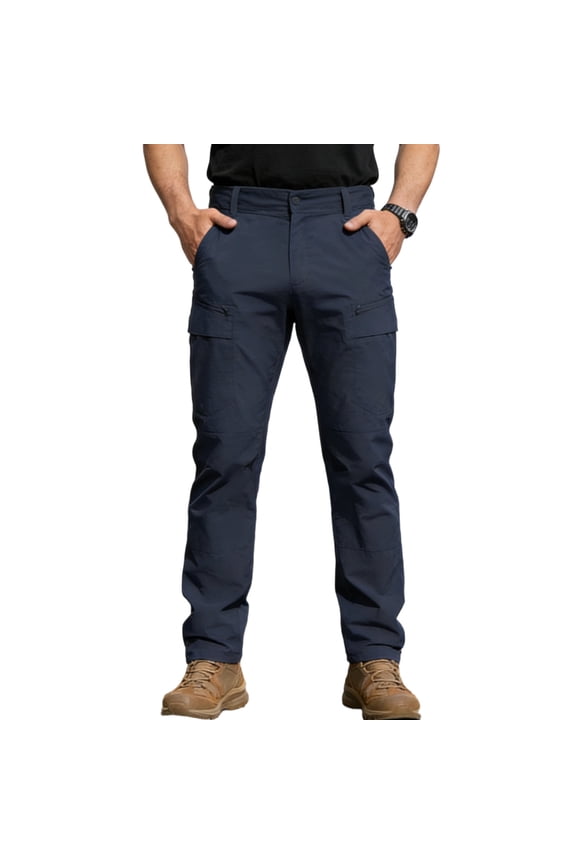 Mens Outdoor Actives Pants Straight Leg Workwear Cargo Pants Climbing Camping Hiking Trousers S-3Xl