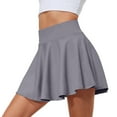 thumbnail image 1 of MXUIKV Skirt Shorts for Women Elastic High Waisted Tennis Gym Workout Yoga Activewear Shorts Solid Color, 1 of 5