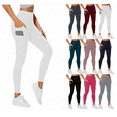 thumbnail image 1 of MXUIKV Womens Stretchy Yoga Pants Flexble Elastic Waist Slim Fitted High Waisted Pants with Pockets, 1 of 7