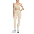 thumbnail image 1 of MXUIKV Workout Sets for Women Lightweight Yoga Tight Fitted Cropped Spaghetti Strap Top High Waist Trousers(Large,Khaki), 1 of 6