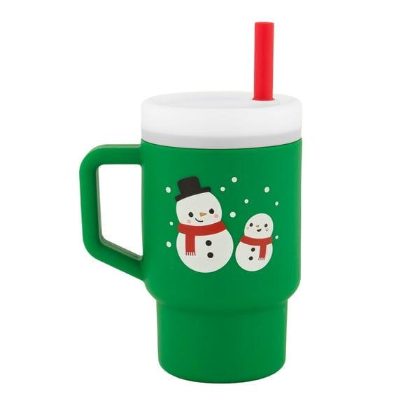 Infantino My 1st Tumbler – Adorable 9oz. Training Cup with Toddler-Friendly Straw and Handle, Snowman