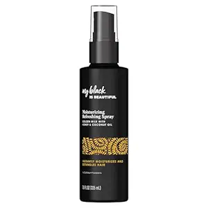 MY BLACK IS BEAUTIFUL Detangler Spray, Sulfate Free, for Curly and Coily Hair with Coconut Oil, Honey and Turmeric, 7.6 fl oz