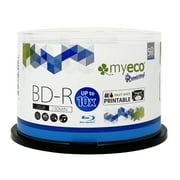 MY ECO 130 Min 25GB 10X BDR Recordable Disks Spindle, 50 Pack