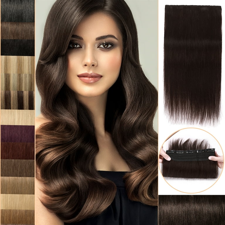 MY-LADY 10''-24'' Clips in Human Hair Extensions Thick Real