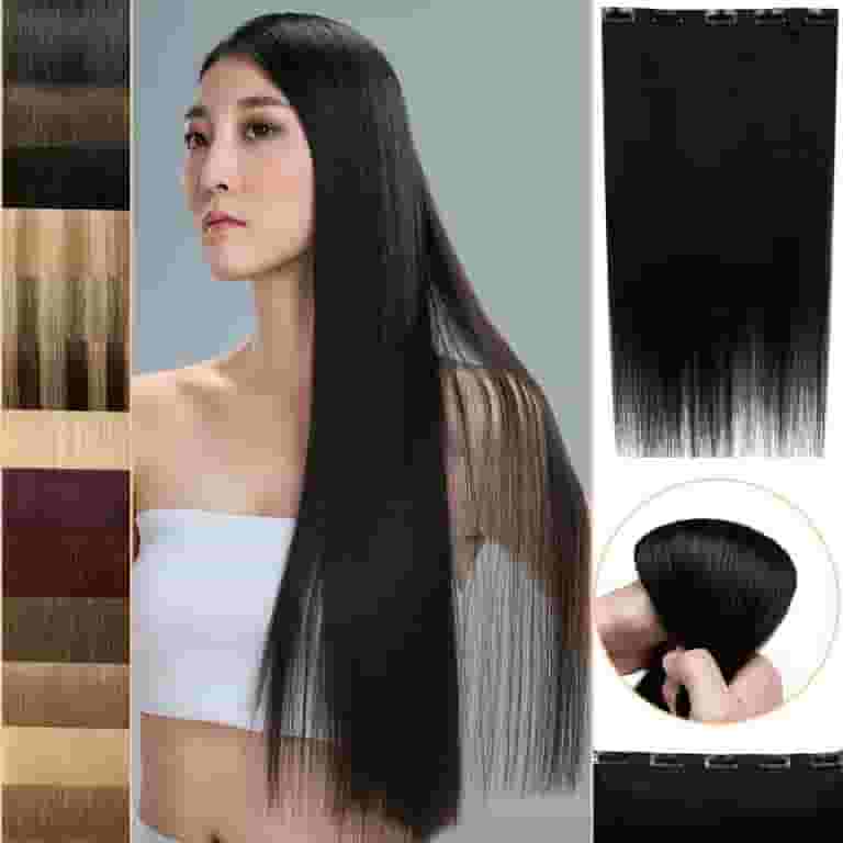 MY-LADY 10''-24'' Clips in Human Hair Extensions Thick Real