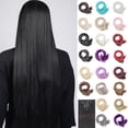 thumbnail image 1 of MY-LADY 26Inches 8Pcs/Set 18 Clips in Hair Extensions Straight Hairpieces Heat Resistant Synthetic Fiber Full Head Clip in Hair Hairpieces, 1 of 8