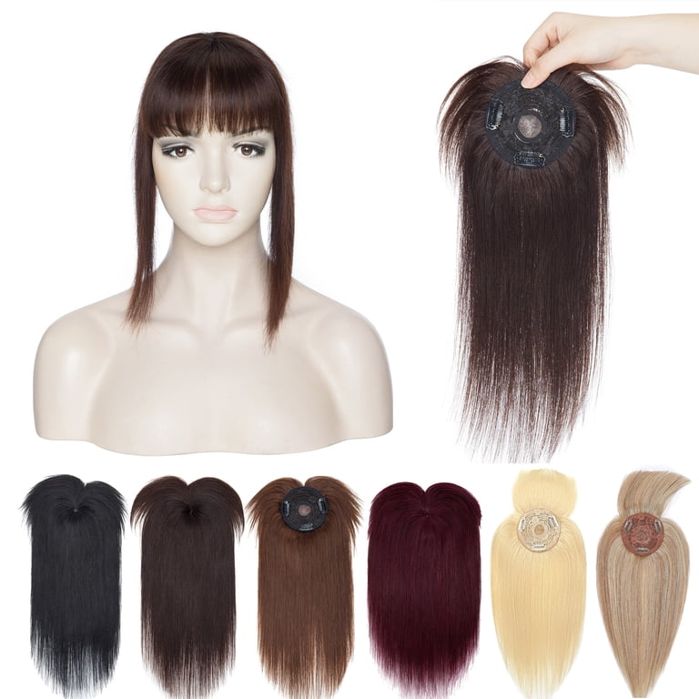 MY-LADY Hair Toppers for Women Real Human Hair with Bangs 3  display picture 3