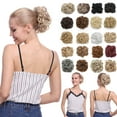 thumbnail image 1 of MY-LADY Synthetic Chignon Hairpiece Curly Bun Extensions Scrunchie Updo Hair Pieces Combs in Messy Bun Hair Piece for Women light brown&bleach blonde, 1 of 8