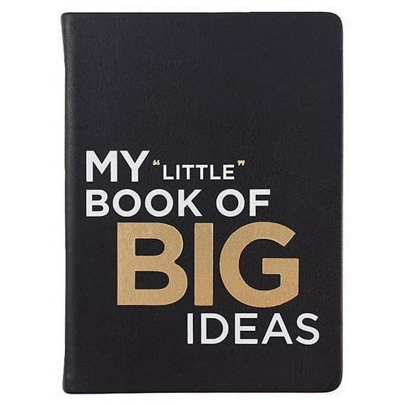MY LITTLE BOOK OF BIG IDEAS Leather-like Black 5x7 Journal by Eccolo trade