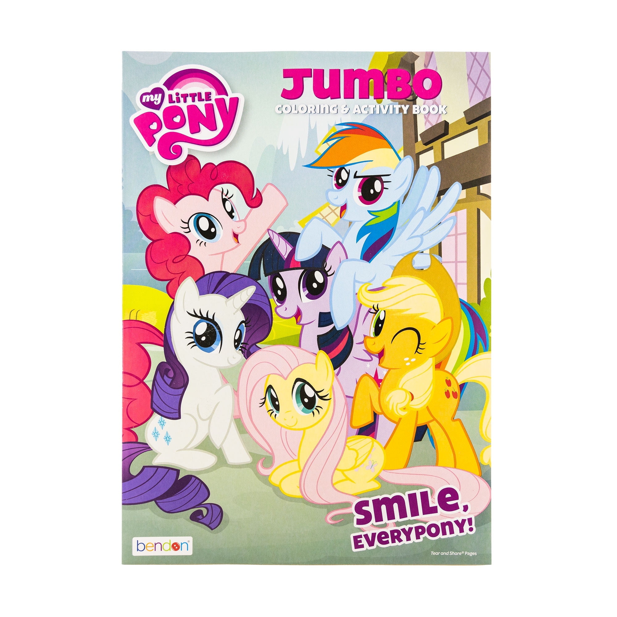 MY LITTLE PONY Coloring Book 1 Title, for Learning Activity Drawing, 80 Pages, 36-Pack