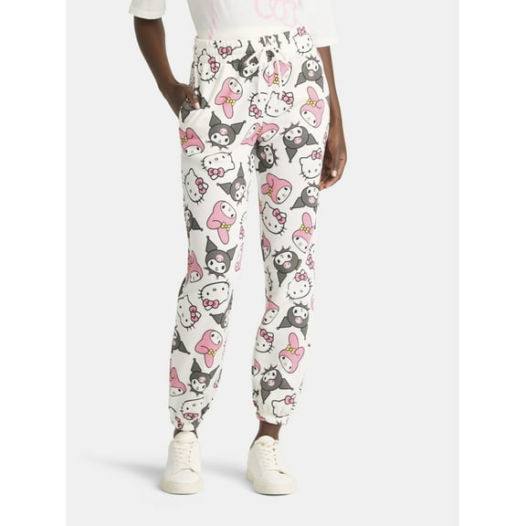 Hello Kitty & Friends Women's Graphic Joggers, Sizes XXS-XXL