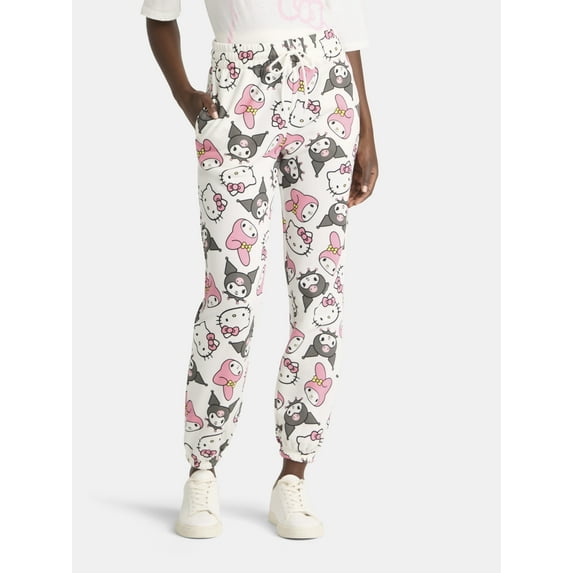 Hello Kitty & Friends Women's Graphic Joggers, Sizes XXS-XXL